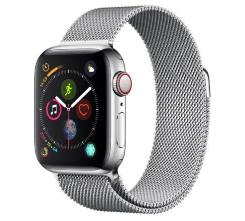 Vorbei! Apple Watch Series 4 LTE 40mm in Silber mit Edelstahlgehäuse und Milanaise Armband für 449€ (statt 646€)