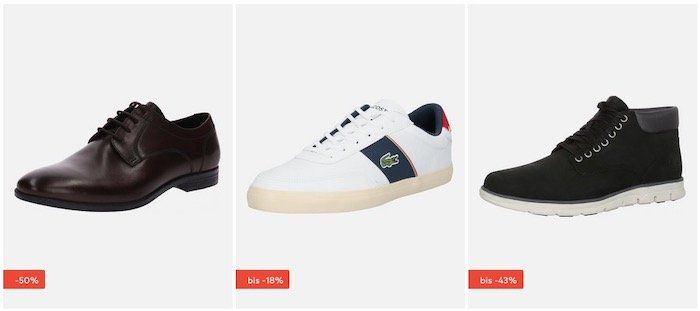 Schuhe und Sneaker Sale bei About You bis 60% Rabatt + 20% Extra Rabatt (ab 75€)   z.B. BOSS, Clarks, Dr. Martin