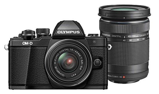 Olympus OM D E M10 Mark II   Systemkamera + 14 42 mm II R + 40 150 mm R Objektiv für 477€ (statt 599€)