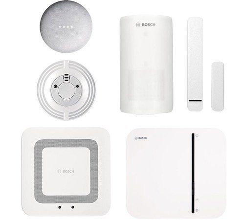 Bosch Smart Home Sicherheit Starter Set mit App Funktion + Google Nest Mini + Twinguard für 199€ (statt 342€)