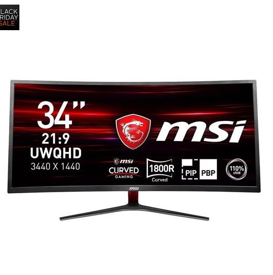 MSI Optix MAG341CQ Gaming Monitor mit UWQHD 100Hz fur 299 statt 403