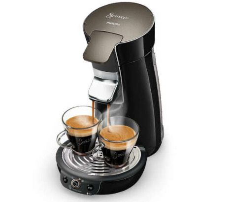 Philips Senseo Viva Café HD6564 Kaffeepadmaschine in Schwarz für 59,99€ (statt 89€)   Verpackung