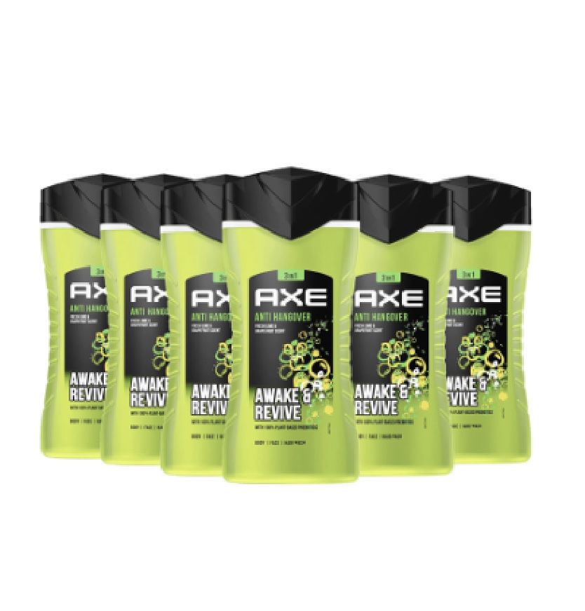 6er Pack AXE 2-in-1 Duschgel &#038; Shampoo Anti-Hangover für 9,36€ (statt 15€) &#8211; Prime