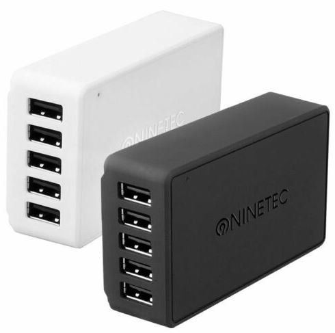 NINETEC NT 527IQ   27W 5 Port USB Universal Ladegerät mit SmartIQ Technologie für 9,99€ (statt 13€)