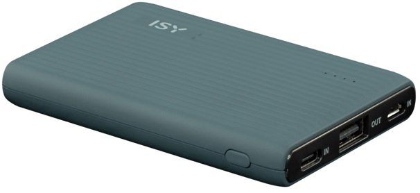 ISY IPP 5000 HD  BK Powerbank mit 5000 mAh für 12,99€ (statt 15€)