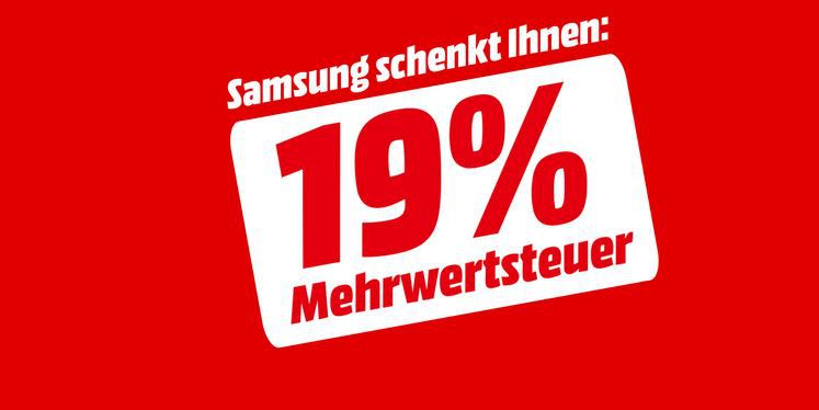 Media Markt & Saturn:  Ausgewählte Samsung TVs und Soundbars ohne 19% MwSt. bis Mitternacht