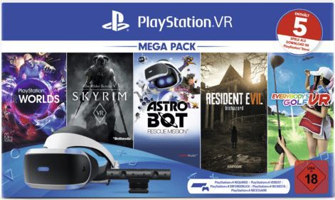 Saturn Weihnachtsmarkt Aktion mit vielen coolen Angeboten z.B. SONY PlayStation VR Mega Pack 5 Spiele für 199€ (statt 229€)