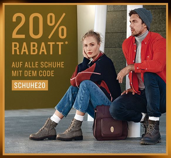 Tom Tailor Heute 20% Rabatt auf alle Schuhe   z.B. TOM TAILOR DENIM Karo Schaft für 55,96€ (statt 63€)