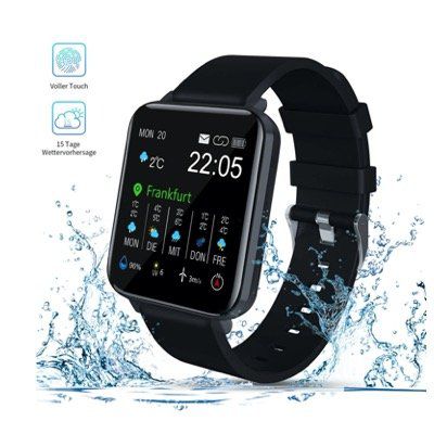 Zagzog Smartwatch mit Touchscreen, GPS, IP68, Puls und Blutdruck für 29,39€ (statt 49€)