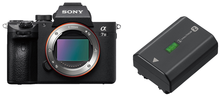 SONY Alpha 7 M3 Body (ILCE 7M3) Systemkamera + 400€ Geschenk Coupon + Sony NP FZ100 Akku für 1.949€ (statt 1.960€)