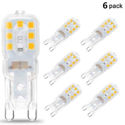 KINGSO 6er Pack LED Lampen Sockel G9 mit je 5W für 6,69€ (statt 12€)