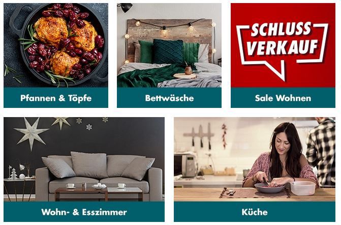 Galeria Coutdown Sale mit vielen Angeboten 20% extra Rabatt ab 100€ bis Mitternacht