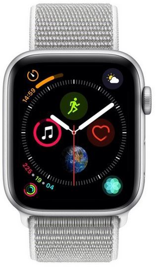 Apple Watch Series 4 (GPS + Cellular) 44mm Aluminium in Silber Sportband für 380,97€ (statt 497€)