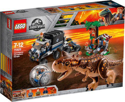 Lego Jurassic World   Carnotaurus   Flucht in der Gyrosphere (75929) für 55,99€ (statt 76€)