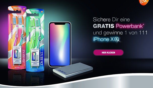 Dr. BEST Zahnbürsten kaufen und eine kostenlose Powerbank erhalten