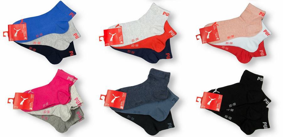 PUMA Unisex bunte Quarter Socken im 15er Pack für 32,99€ (statt 37€)