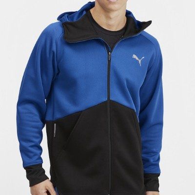 Puma Herren Trainingsjacke Power BND in Blau Schwarz in S bis L für 29,75€ (statt 63€)