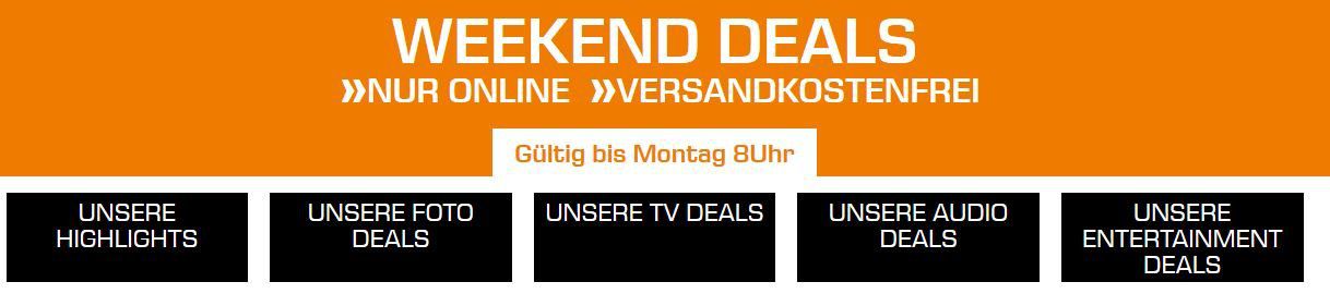 Saturn Weekend Sale: günstige TVs, Foto & Audio Deals z.B.  SONY Alpha 7 M2 Systemkamera für 999€ (statt 1.149€)