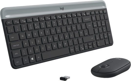 LOGITECH MK470 Slim Combo   kabellose Tastatur Maus Set für 33€ (statt 39€)