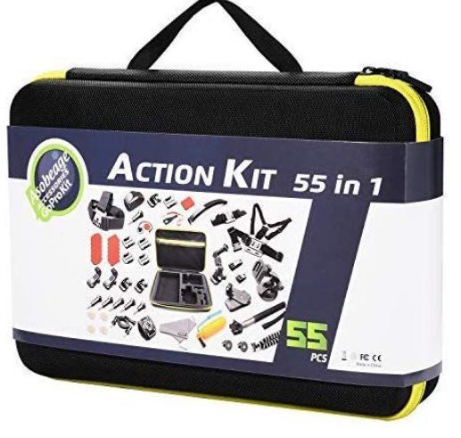 55tlg Set für ActionCams inkl. Koffer für 12,99€   Prime