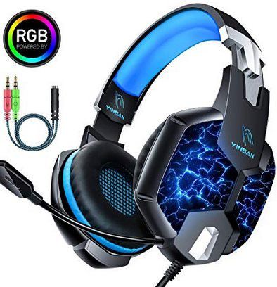 YINSAN Gaming Headset für PC & Konsole mit 50mm Treiber für 13,59€ (statt 21€)