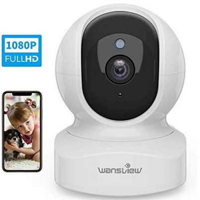 Wansvie Q5   1080p IP Kamera mit Bewegungserkennung für 23,99€ (statt 40€)