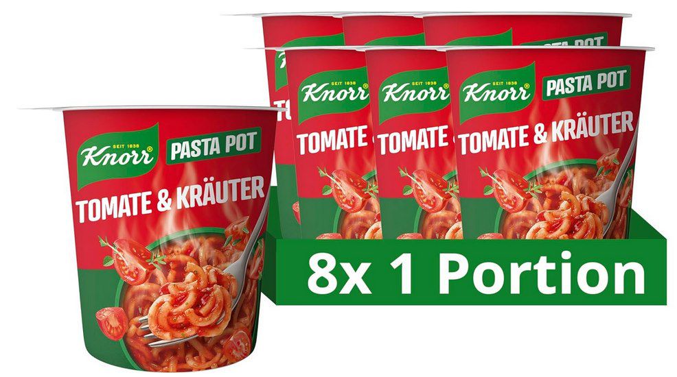 🍝 8x Knorr Pasta Snack Tomaten Sauce ab 6,34€ (statt 12€)