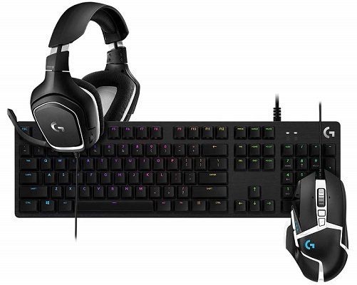 Logitech Gamingbundle mit G332 Headset + G502 Hero SE Gaming Maus + G512 Tastatur für 129€ (statt 174€)