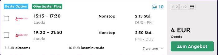 Für 4€ nach Malle und zurück inkl. Handgepäck   nur im Januar von Düsseldorf