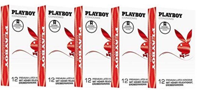 120er Pack Playboy Kondome mit Erdbeer Geschmack für 18,99€ (statt 35€)