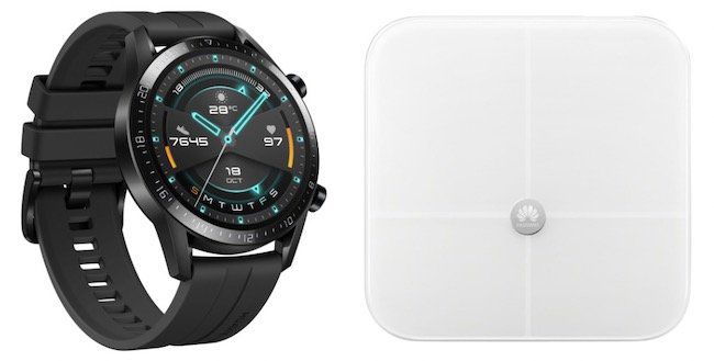 Huawei Watch GT 2 Sport Smartwatch + AH100 Körperfettwaage ab 184€ (statt 224€)