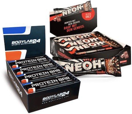 12er Pack The Crossbar Riegel + 12er Pack BodyLab24 Protein Bar Riegel für 19,99€ (statt 37€)