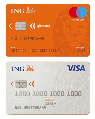 ING: kostenloses Girokonto inkl. kostenloser VISA + 50€ Prämie + Apple Pay / Google Pay fähig
