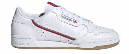 adidas Herren Trainer Continental 80 ftwr in Weiß für 47,95€ (statt 64€)