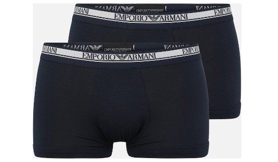 Doppelpack (?) Emporio Armani Trunks in Dunkelblau für 20,47€ (statt 30€)