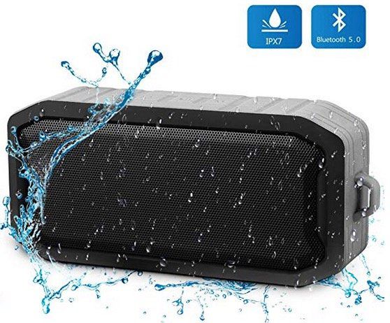 Wasserdichtes Bluetooth Dusch Lautsprecher mit 8h Spielzeit mit Mikrofon für 7,29€ (statt 17€)