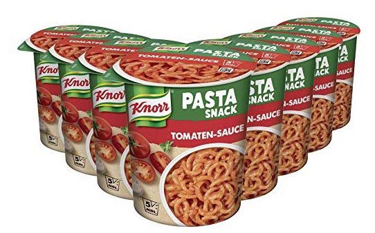 Ausverkauft! 8er Pack Knorr Pasta Snack Tomaten Sauce ab 5,18€ (statt 11€)