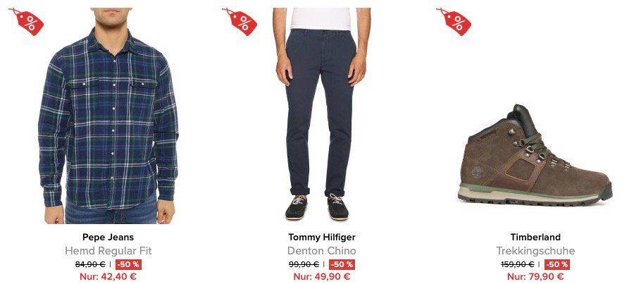 Marken Fashion mit 50% bis 80%  bei dress for less + keine VSK   z.B. Tommy Hilfiger Chino nur 49,90€ (statt 90€)