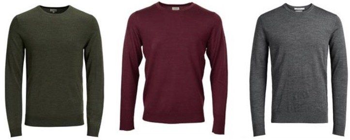 3x Jack & Jones Crew Neck JJEMARK KNIT aus Merinowolle in verschiedenen Farben für 49,90€ (statt 66€)