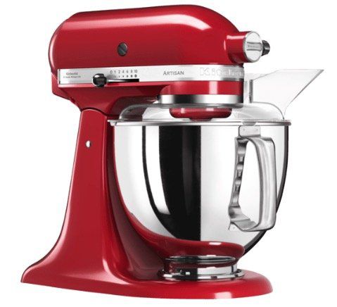 KitchenAid 5KSM175PSEER Artisan Küchenmaschine mit 300W in Empire Rot ab 403,09€ (statt 474€)