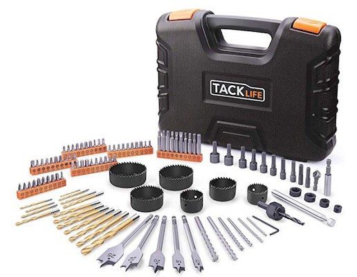 Tacklife 110 teiliges Bohrer Set inkl. Koffer für 17,99€ (statt 36€)