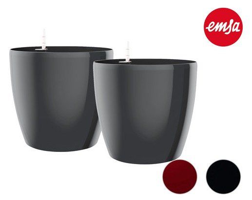 2er Set Emsa Casa Brilliant Blumenkübel 43 cm mit verbautem Wasserzähler für 30,90€ (statt 95€?)