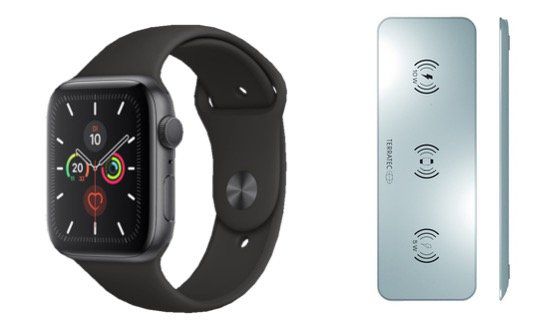 Apple Watch 5 GPS 44mm Alu in Spacegrau + TERRATEC ChargeAir für 459€ (statt 509€)