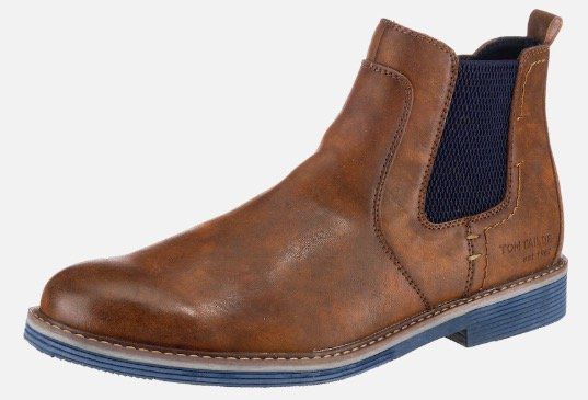 Tom Tailor Herren Chelsea Boots für 25,19€ (statt 45€)