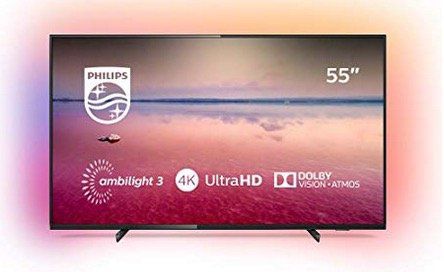 Philips 55PUS6704 139cm 55 4K UltraHD Fernseher mit Ambilight für 419€ (statt 458€)