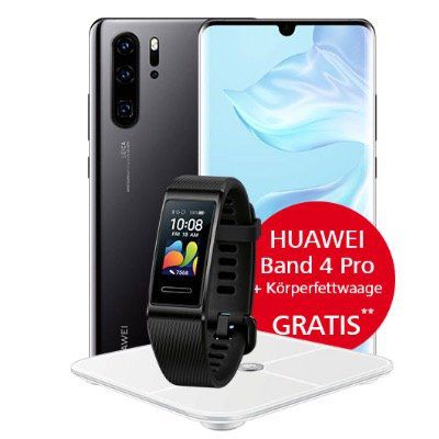 Huawei P30 Pro mit Waage und Band 4 Pro für 49€ + Vodafone Flat mit 20GB LTE für 29,99€ mtl.