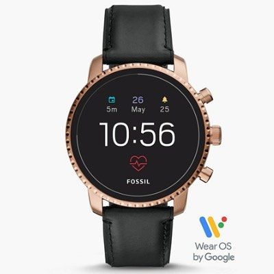 fossil smartwatch leather