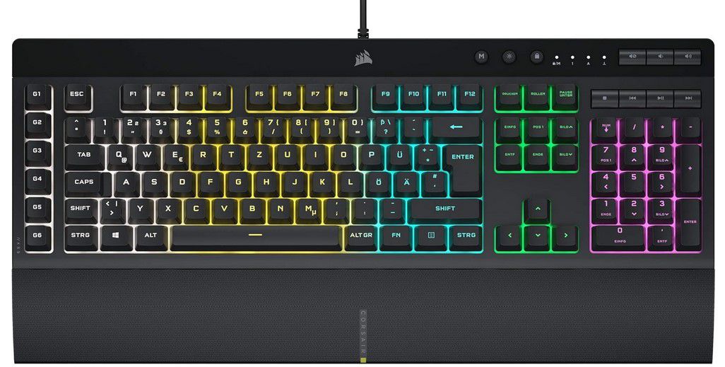 Corsair K55 RGB PRO Membran Gaming Tastatur für 49,99€ (statt 57€)