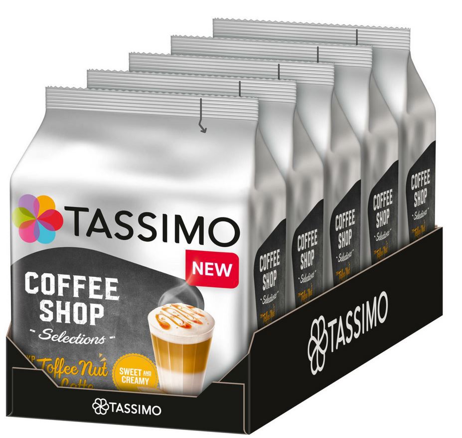 Tassimo Toffee Nut Latte als 40er T Disc Set für 19,95€ (statt 28€)