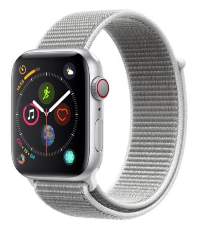 Apple Watch Series 4 LTE 44mm Aluminiumgehäuse Silber für 377,33€ (statt 425€)